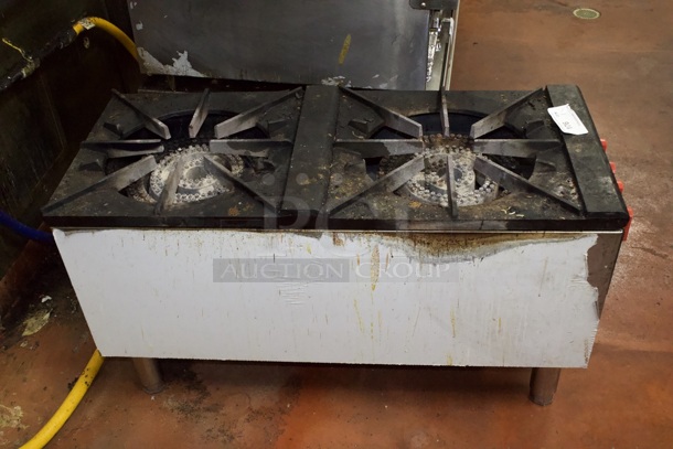 RECENTLY PURCHASED! Omcan TH-RB-2A Dual Burner Stock Pot Range 200,000 BTU – Natural Gas - Image 4 of 8