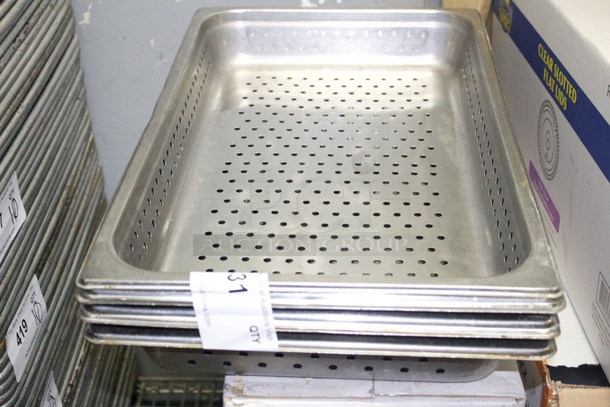 Full Size Perforated Hotel Pans, 2-1/2" Deep. 4x Your Bid - Image 1 of 2