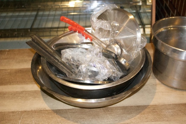 Mixing Bowls, Portion Scoopers and Drop In Hot Well.  - Image 2 of 2