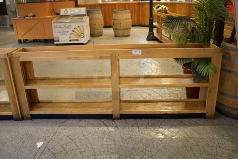 Three Shelf Wood Merchandising Rack 
