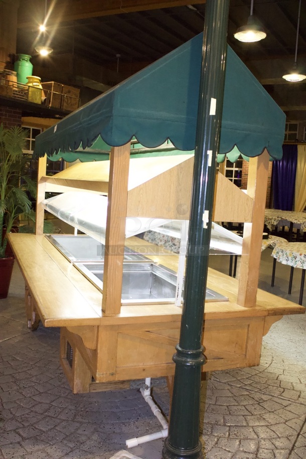 Salad / Cold Topping Bar With 2 Drop-In Cold Wells. Tested. In Perfect Working Order. 115v
Cold Well 1 Dimensions: 56x26
Cold Well 2 Dimensions: 43-1/2x26  - Image 3 of 6
