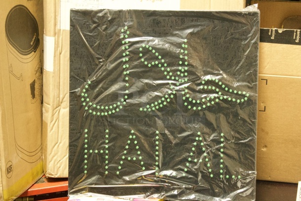 NEW/NEVER USED!! TOPKING High Quality Signs "Halal" In Arabic And English 2 In 1 Dot LED Sign. Includes 3ft Chain For Hanging and Power Cord - Image 2 of 2