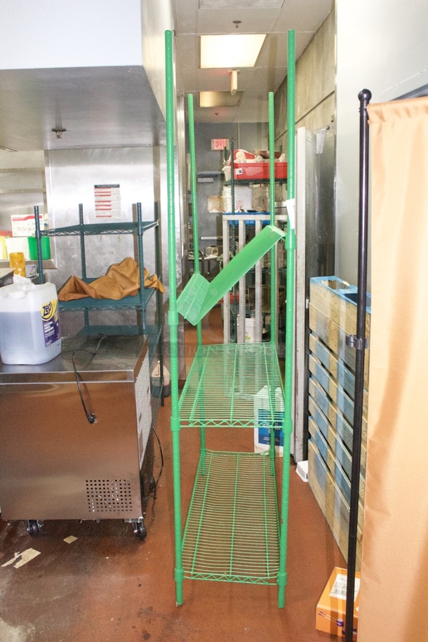 AWESOME! Metro Rack With (1)  Slanted-Shelf Merchandiser Rack and (2) Flat Racks - Image 3 of 3