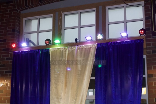 Programable LED Light System. Can Be Paired With Music. 8 Programable Lights - Image 6 of 8