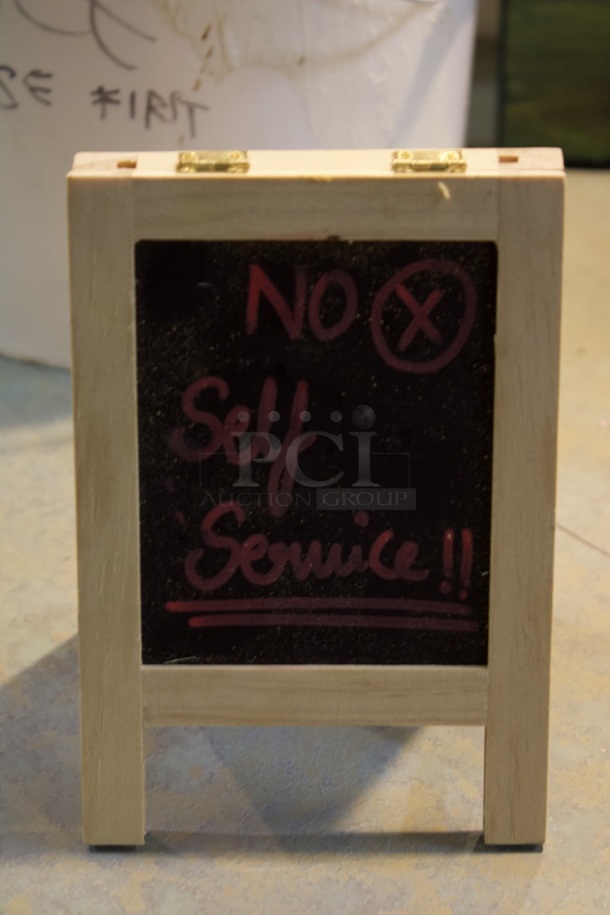 Bucket Full Of Mini-Easels With Chalkboards.  - Image 3 of 7