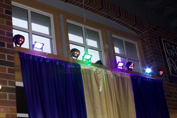 Programable LED Light System. Can Be Paired With Music. 8 Programable Lights - Image 3 of 8