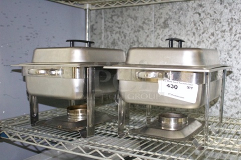 NEW! 1/2 Pan Chaffers, Complete. 2x Your Bid.