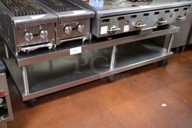 HEAVY DUTY! Equipment Stand On Commercial Casters With Under-Shelf. 
72x30x21 - Image 2 of 4