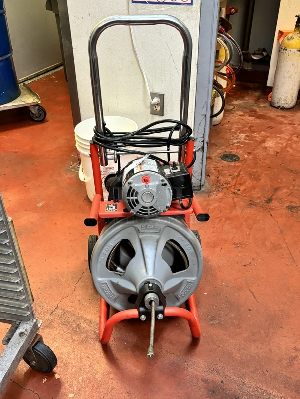 K-400-T3 Drum Machine w/ Autofeed (115v), C-32 IW 3/8" Core Cable Drain Cleaning Snake Auger Machine,  - Image 2 of 6