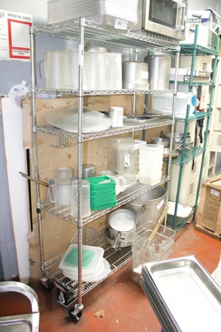 Metro Rack 5-Shelf On Commercial Casters. 48x18x78 