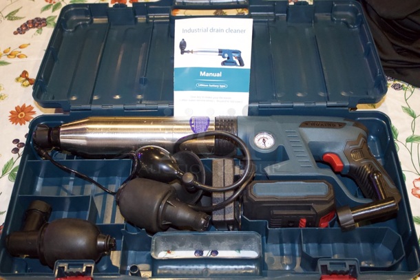 Huxing Electric Drain Blower With Battery & Charger - Image 1 of 5
