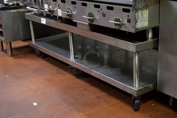HEAVY DUTY! Equipment Stand On Commercial Casters With Under-Shelf. 
72x30x21 - Image 4 of 4