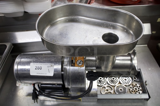 Backyard Pro BSG12 Butcher Series #12 Electric Meat Grinder - 120V Includes Storage Drawer With Multiple Stuffing Plates.  - Image 5 of 7