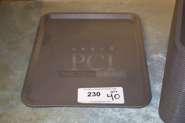 Ikea TILLGÅNG 15" x 11" Food Trays, Gray. 40x Your Bid - Image 2 of 3