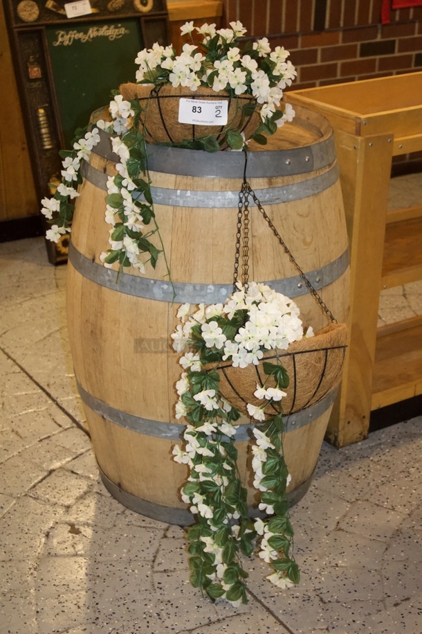 Hanging Artificial Plants In Baskets. 2x Your Bid  - Image 1 of 1
