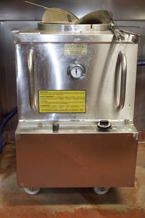 LIKE NEW! Puri Tandoori Clay Ovens PTL-101 Tandoor Oven , 51500 BTU, Double Wall Ceramic Wool Insulation, Natural Gas. Includes Skewers.   - Image 2 of 12