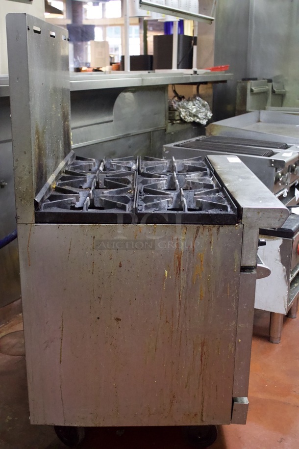 American Range 6 Burner Range With Oven Base, Natural Gas. 36x32x58 - Image 5 of 7