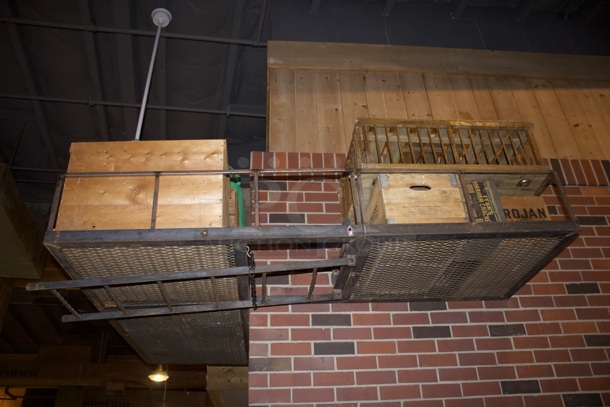 Steel Faux Fire Escape With Ladder & Various Decorations, Wall Mounted - Image 7 of 7
