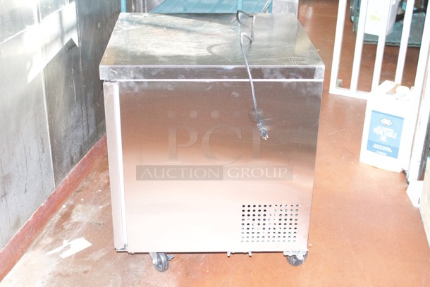 NEW! Cooler Depot UUC-27R-E-HC 27" Under Counter Refrigerator On Commercial Casters. WORKS PERFECT!! - Image 5 of 7