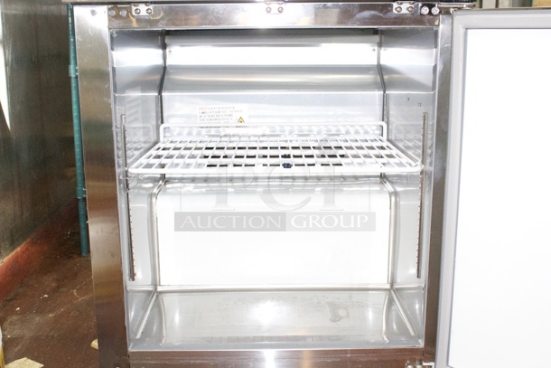 NEW! Cooler Depot UUC-27R-E-HC 27" Under Counter Refrigerator On Commercial Casters. WORKS PERFECT!! - Image 3 of 7
