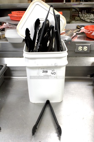 HUGE LOT!! Variety Bucket of 40 Tongs. 40x Your Bid