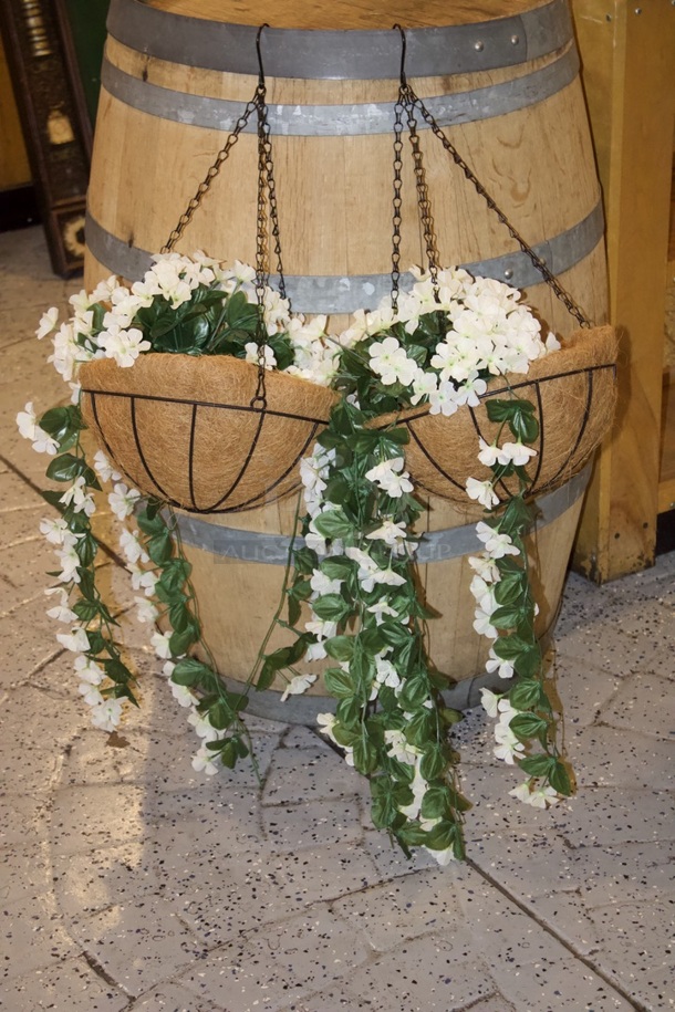 Life Like Hanging Artificial Flower Pots 2x Your Bid - Image 2 of 2