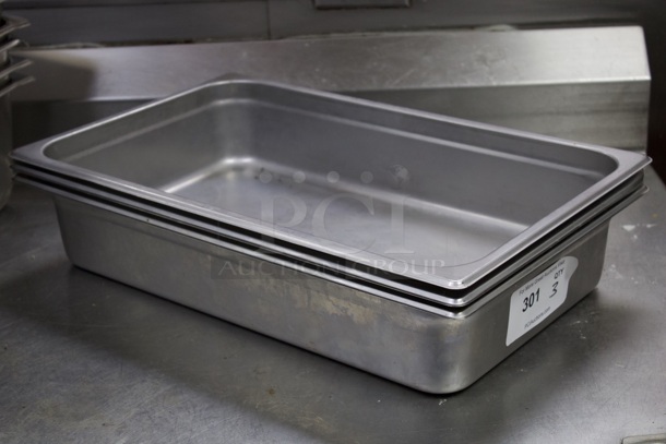 Full Size Hotel Pans x 4". 3x Your Bid - Image 2 of 5
