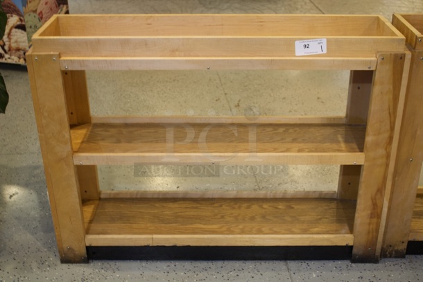 Three Shelf Wood Merchandising Rack  - Image 1 of 2