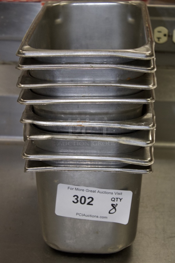 Stainless Steel 1/3 Pans x 6". 8x Your Bid - Image 5 of 6