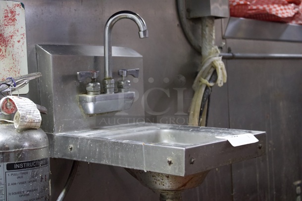 SWEET! Advance Tabco 7-PS-23 Space Saving Hand Sink with Splash Mount Faucet - 12" x 16" x 13" - Image 3 of 4