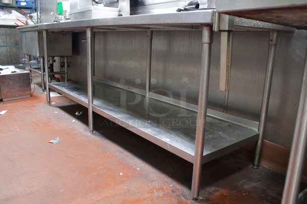 96" Stainless Steel Work Table With Under-shelf & No. 1 Can Opener.  - Image 4 of 9