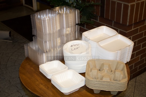 HUGE LOT OF SINGLE USE TO-GO CONTAINERS!!!!  - Image 2 of 3