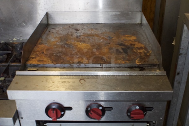 MoTak MR10-G24-C-S 60" 6 Burner Gas Range w/ Griddle & (2) Standard Ovens, Convertible, 360000BTU - Image 4 of 8