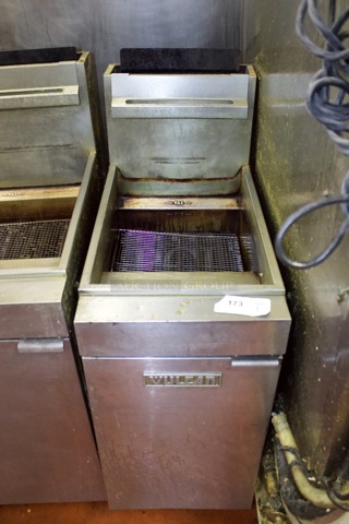 Vulcan Natural Gas Floor Fryer 35-40lb Deep Fryer. 16x28x46