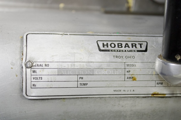Hobart 1712 Automatic 2-Speed Deli Slicer In Perfect Working Order. 115v, 60hz, 1ph, 6.7 Amp - Image 4 of 7