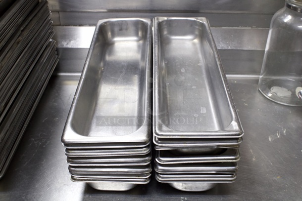 Vigor 1/2 Size Long 2 1/2" Deep Anti-Jam Stainless Steel Steam Table / Hotel Pan - 22 Gauge. 18x Your Bid - Image 1 of 1