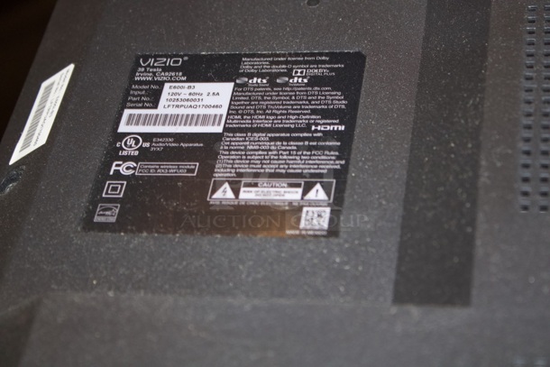 VIZIO E600i-B3 - 60" Diagonal Class (60.1" viewable) LED-backlit LCD TV - Smart TV - 1080p 1920 x 1080 + Mounting System. TESTED. WORKS PERFECT! - Image 2 of 4