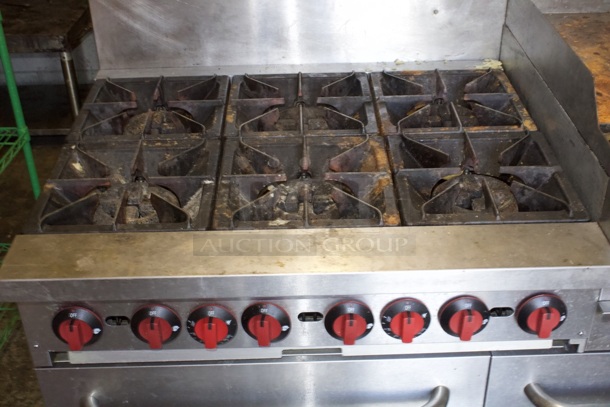 MoTak MR10-G24-C-S 60" 6 Burner Gas Range w/ Griddle & (2) Standard Ovens, Convertible, 360000BTU - Image 5 of 8