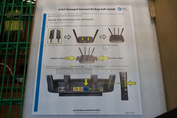 NEW IN THE BOX! AT&T Router, Managed Internet Backup.  - Image 2 of 2