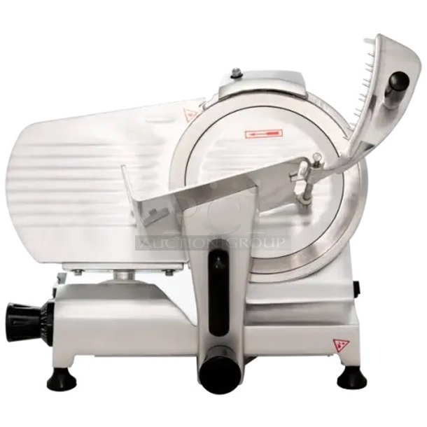 BRAND NEW, NEVER USED!! Universal HBS-250 10" Manual Gravity Feed Meat Slicer - 1/4 hp - Image 1 of 11