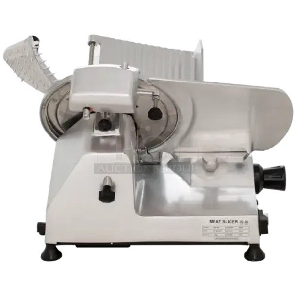 BRAND NEW, NEVER USED!! Universal HBS-250 10" Manual Gravity Feed Meat Slicer - 1/4 hp - Image 5 of 11