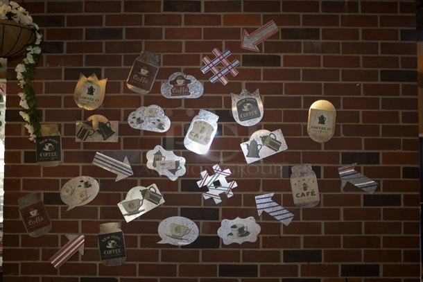 COFFEE & ARROWS!! Metal Wall Signs Attached With Adhesive. 25x Your Bid - Image 2 of 2