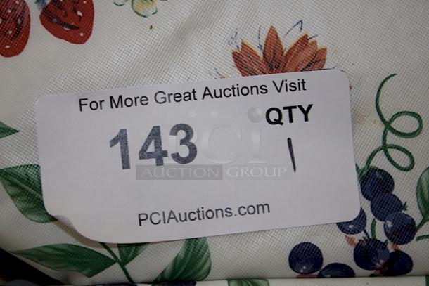 34in x 34in Restaurant Table With Standard Column Base & Flower Pattern Table Cloth.   - Image 5 of 5