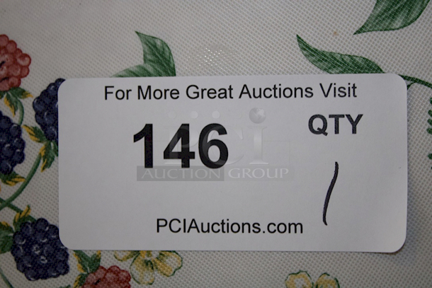 34in x 34in Restaurant Table With Standard Column Base & Flower Pattern Table Cloth.   - Image 5 of 5