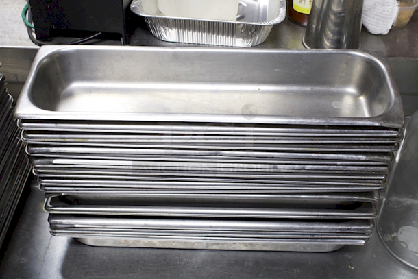 Vigor 1/2 Size Long 2 1/2" Deep Anti-Jam Stainless Steel Steam Table / Hotel Pan - 22 Gauge. 18x Your Bid - Image 3 of 3