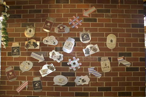 COFFEE & ARROWS!! Metal Wall Signs Attached With Adhesive. 25x Your Bid