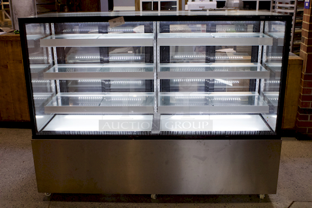 WORKS PERFECT! Cooler Depot ARC-571Z Refrigerated Cake Showcase Bakery Cooling Display On Commercial Casters. Tested. In Perfect Working Order. 110-120V~ /60Hz 7.7Amps Refrigeration temperature: 32-53.6'F (0-12°C) - Image 7 of 9