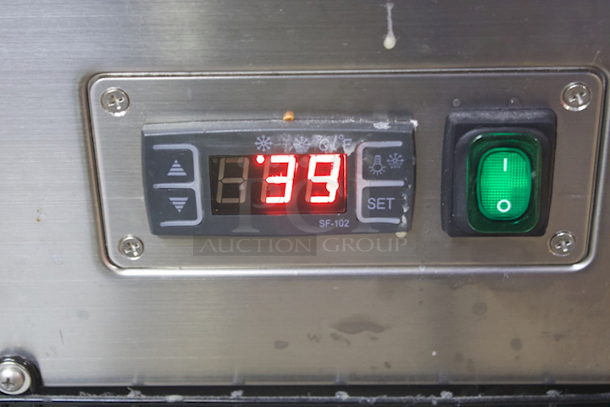 WORKS PERFECT! Cooler Depot ARC-571Z Refrigerated Cake Showcase Bakery Cooling Display On Commercial Casters. Tested. In Perfect Working Order. 110-120V~ /60Hz 7.7Amps Refrigeration temperature: 32-53.6'F (0-12°C) - Image 9 of 9