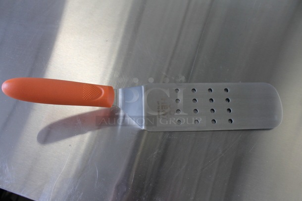 2 Boxes of 12 BRAND NEW IN BOX! Winco Cool Heat Stainless Steel Spatulas. 2 Times Your Bid! - Image 1 of 6