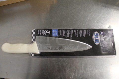 Boxes of 12 BRAND NEW IN BOX! Winco Stal KWP-80 Stainless Steel 8" Chef Knife. 2 Times Your Bid!